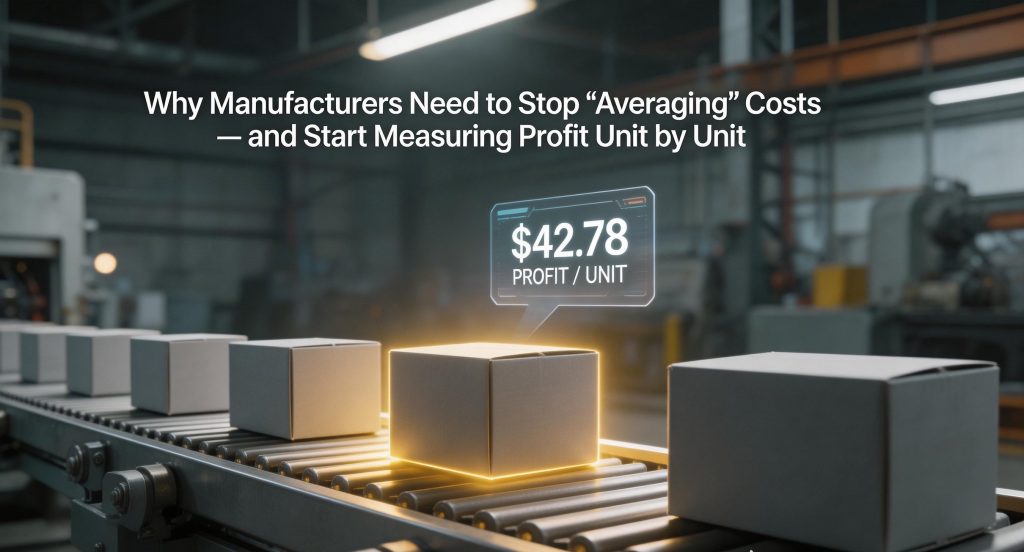 Why Manufacturers Need to Stop “Averaging” Costs — and Start Measuring Profit Unit by Unit
