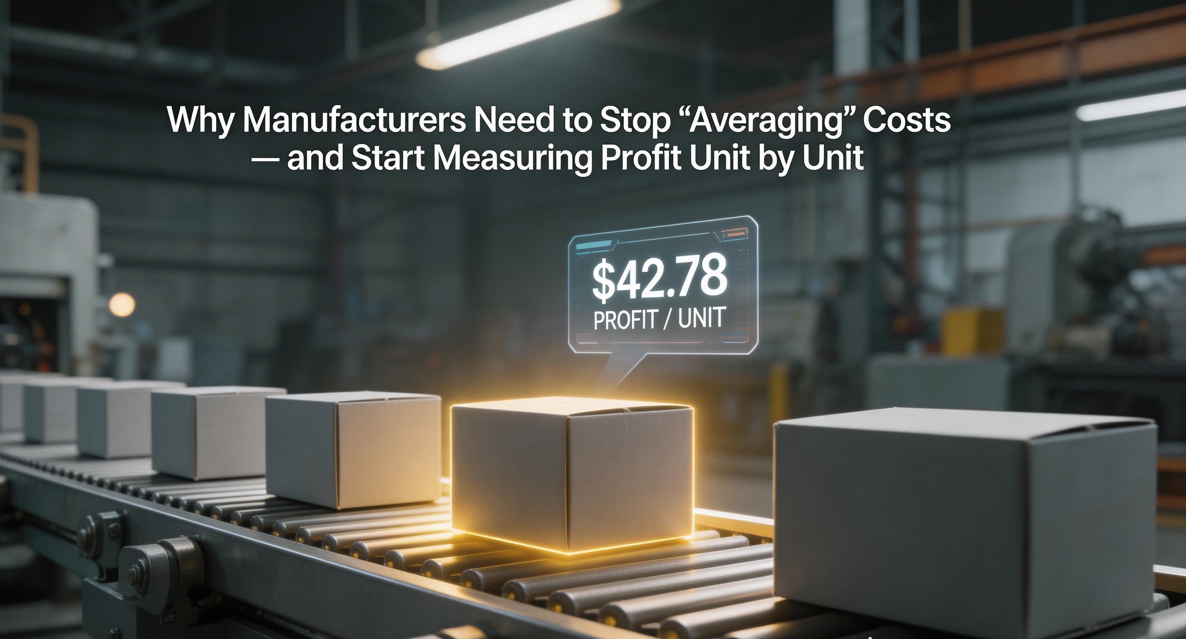 Why Manufacturers Need to Stop “Averaging” Costs — and Start Measuring Profit Unit by Unit