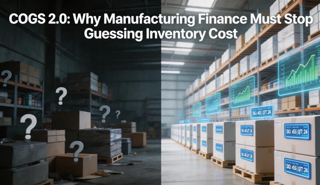 COGS 2.0: Why Manufacturing Finance Must Stop Guessing Inventory Cost