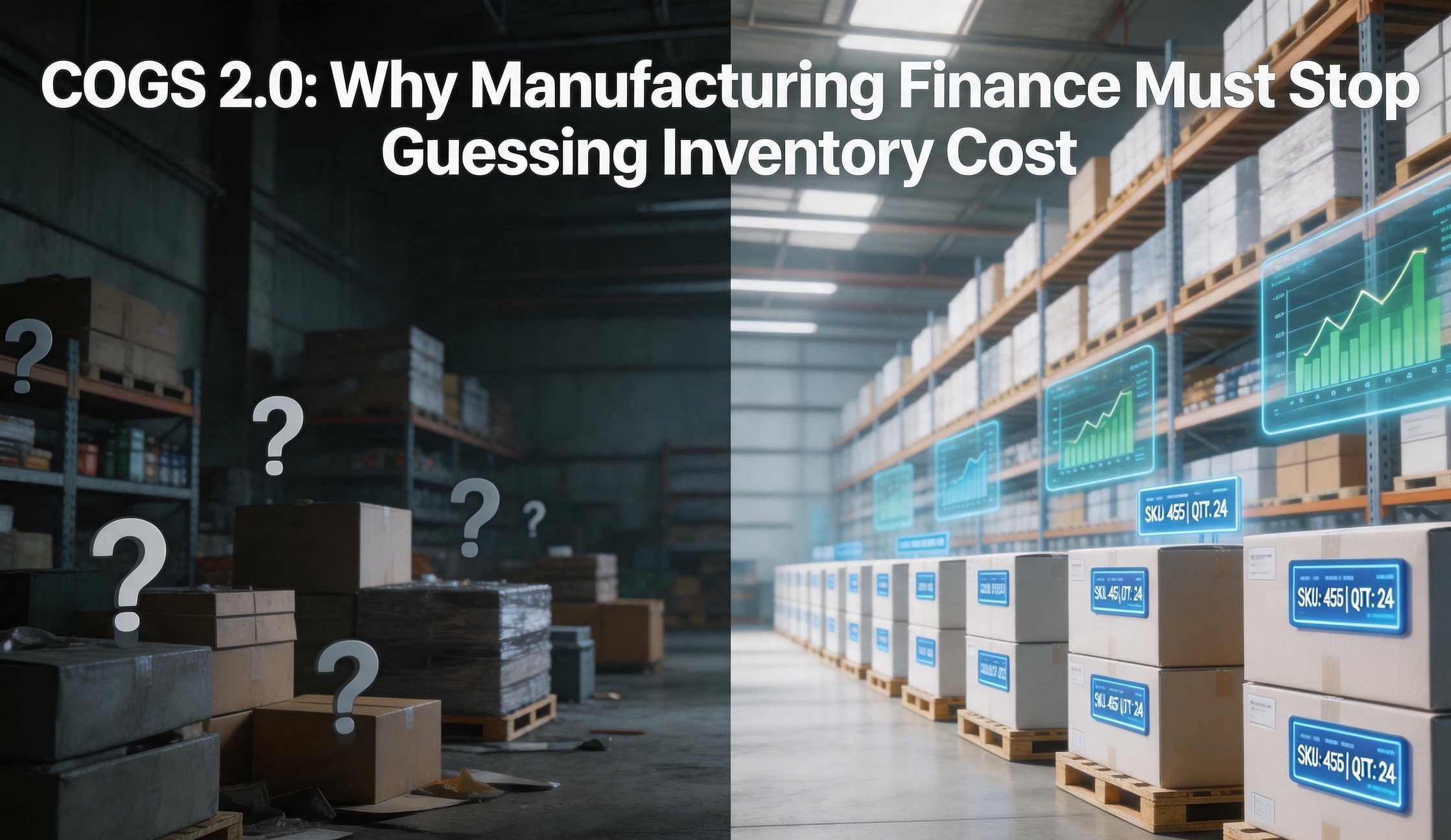 COGS 2.0: Why Manufacturing Finance Must Stop Guessing Inventory Cost